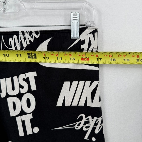 Nike Womens Leggings All Over Print Just Do It Black White XL AR3260 Leg A See - Picture 3 of 10